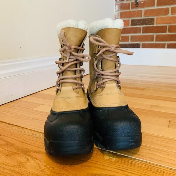 Sorel Caribou Women’s US 8 NL1004-280 Leather Waterproof Winter Snow Boots - Picture 3 of 11